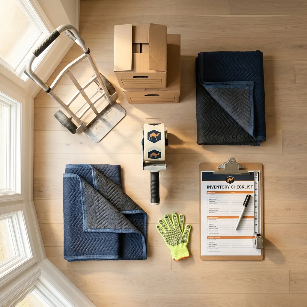 Professional moving supplies and packing materials layout for Benkelman residential relocations